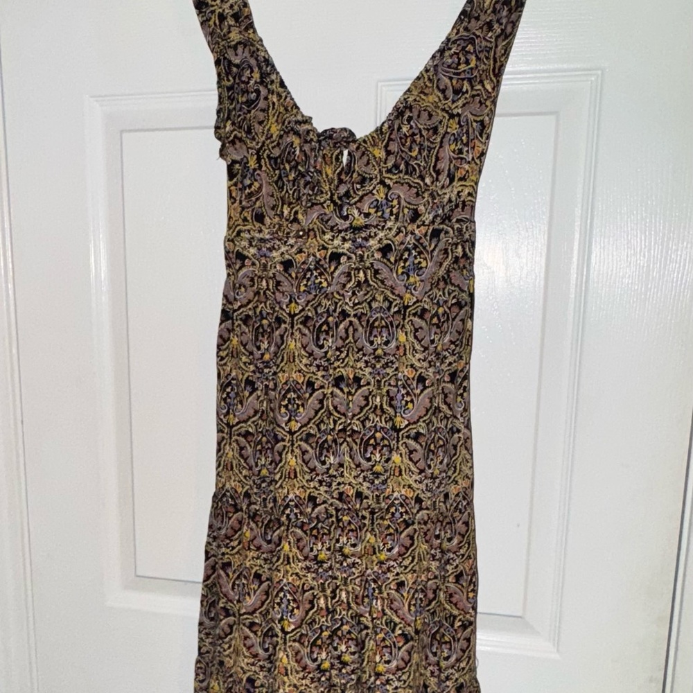 Elegant Multicolor Patterned Dress